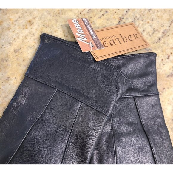 New! Women's Size L/XL Sheepskin Soft Leather 9.5" Wool Lined Gloves - Picture 2 of 11